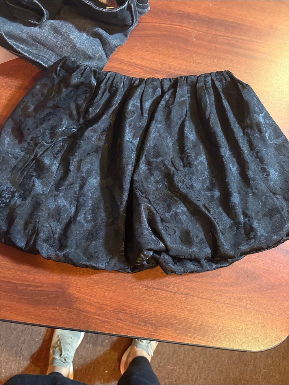 Black Bubble Skirt - Elegant Women's Shorts size medium